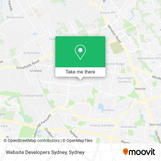 Website Developers Sydney map