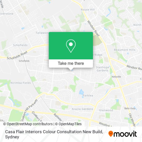 Casa Flair Interiors Colour Consultation New Build map