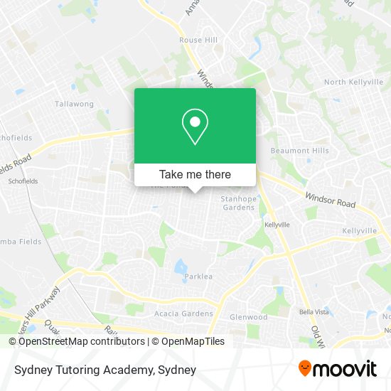 Mapa Sydney Tutoring Academy