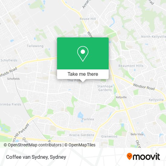 Mapa Coffee van Sydney