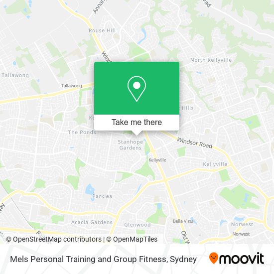 Mels Personal Training and Group Fitness map