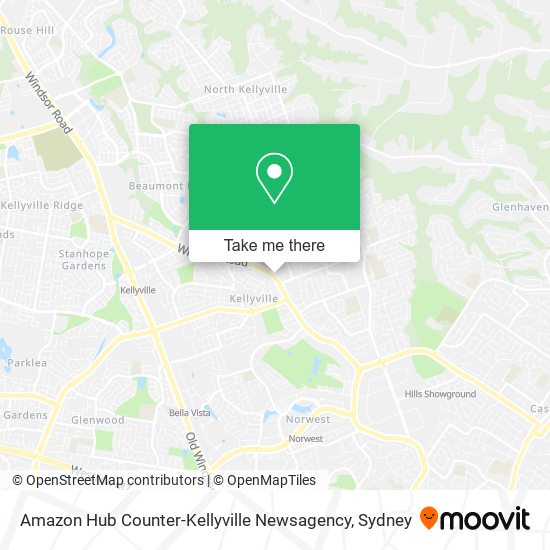 Amazon Hub Counter-Kellyville Newsagency map