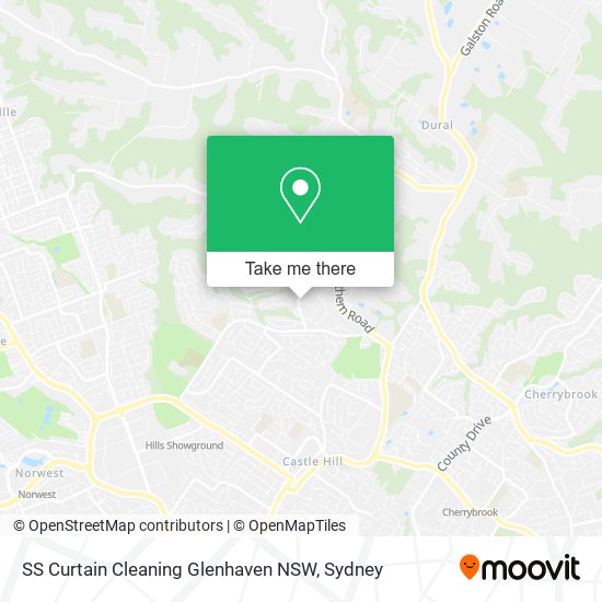 SS Curtain Cleaning Glenhaven NSW map