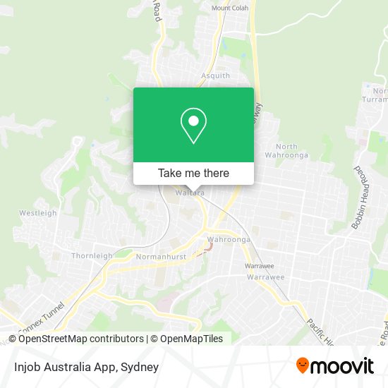 Injob Australia App map