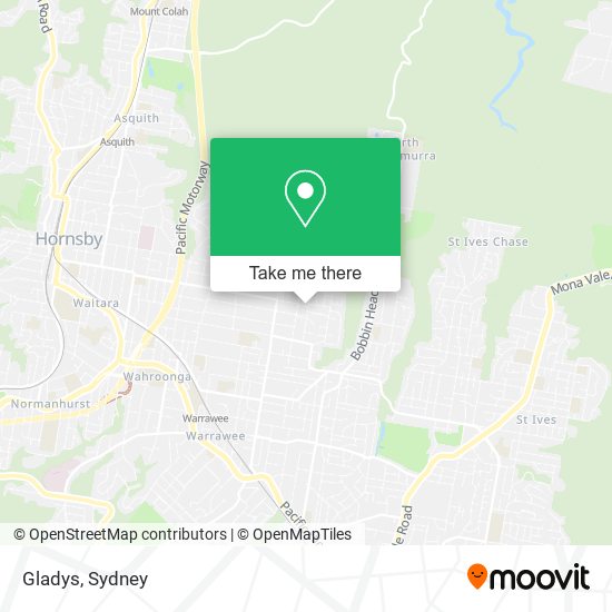 Gladys map