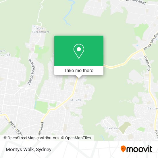 Montys Walk map