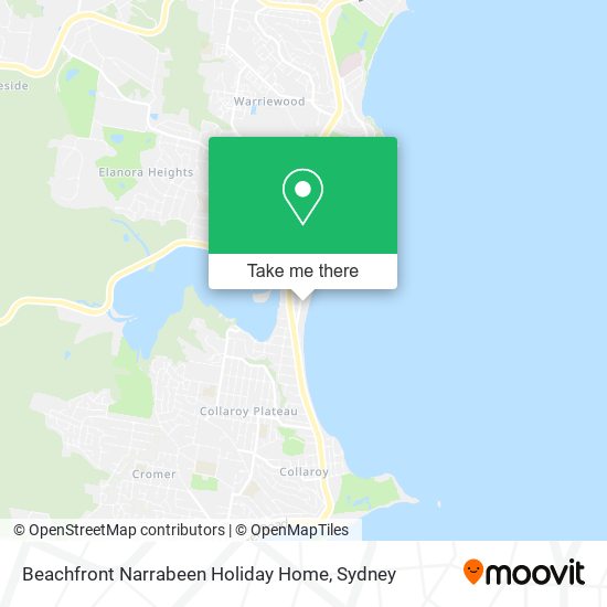 Beachfront Narrabeen Holiday Home map