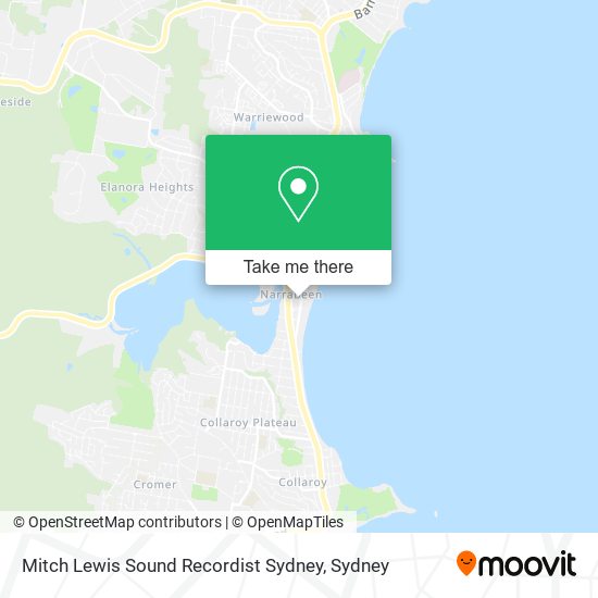 Mitch Lewis Sound Recordist Sydney map