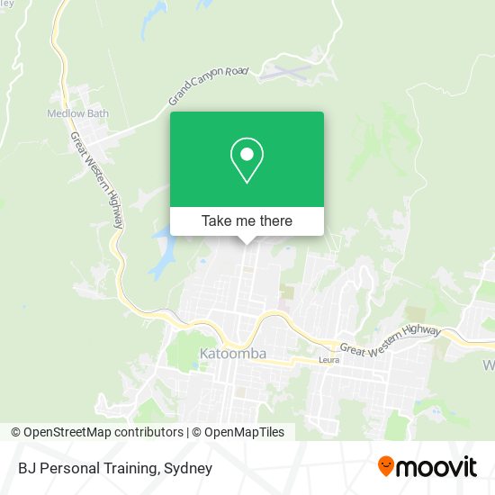 BJ Personal Training map