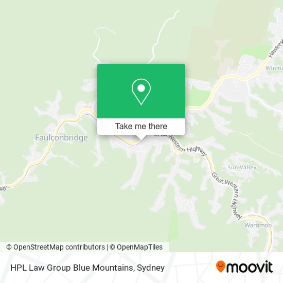 Mapa HPL Law Group Blue Mountains