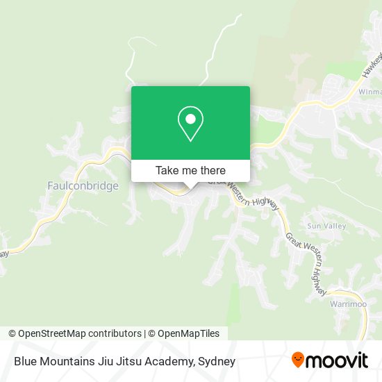 Mapa Blue Mountains Jiu Jitsu Academy