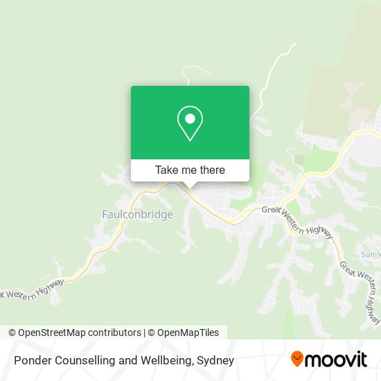 Mapa Ponder Counselling and Wellbeing
