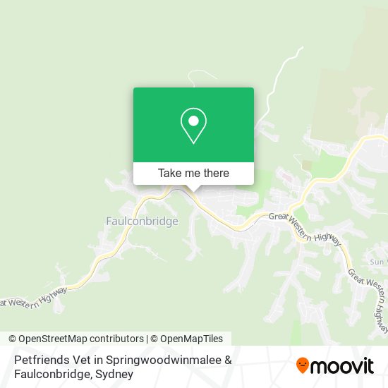 Petfriends Vet in Springwoodwinmalee & Faulconbridge map