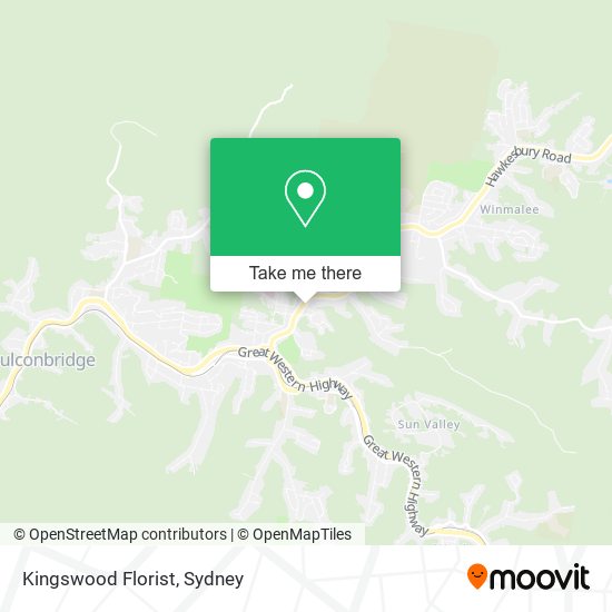 Kingswood Florist map