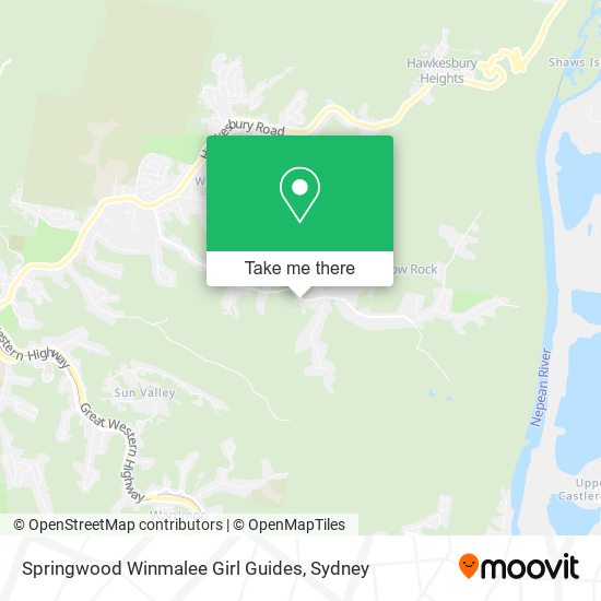 Springwood Winmalee Girl Guides map