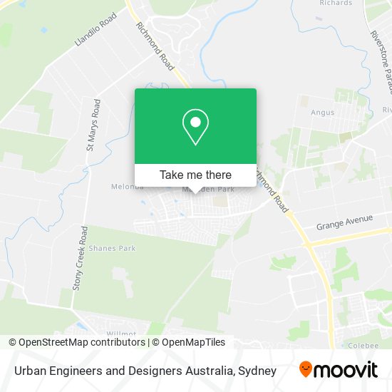 Mapa Urban Engineers and Designers Australia