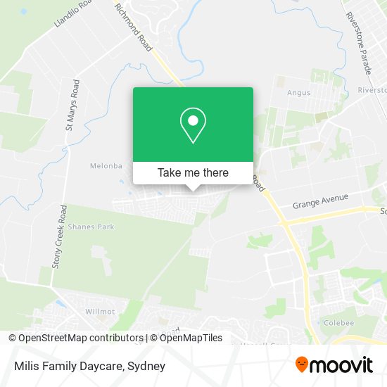 Milis Family Daycare map
