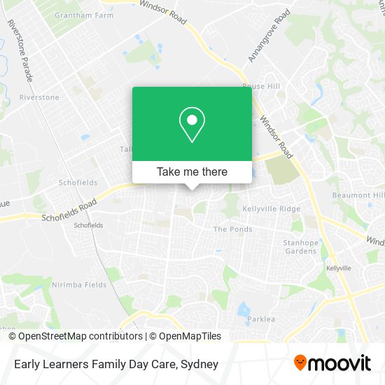 Mapa Early Learners Family Day Care