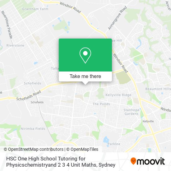 Mapa HSC One High School Tutoring for Physicschemistryand 2 3 4 Unit Maths