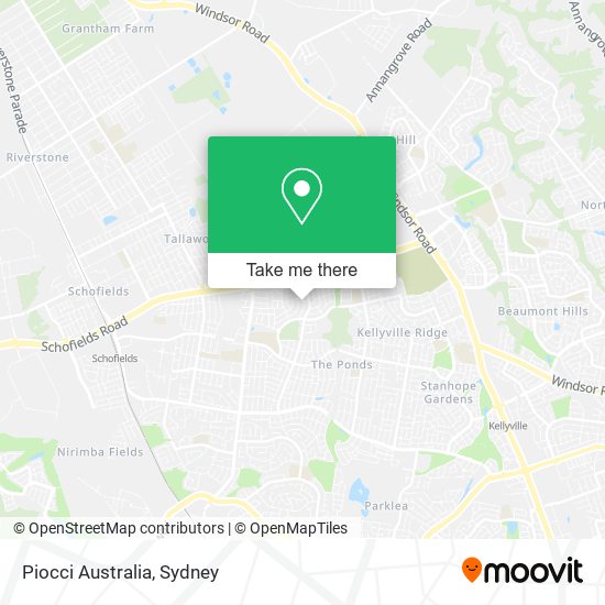 Piocci Australia map