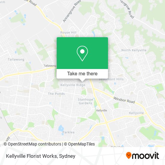 Kellyville Florist Works map