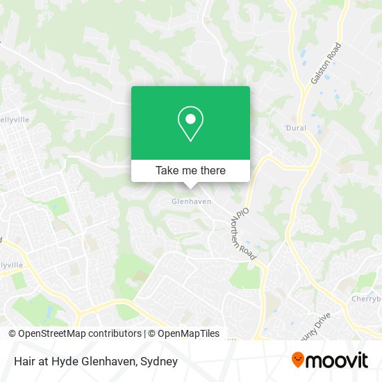 Hair at Hyde Glenhaven map