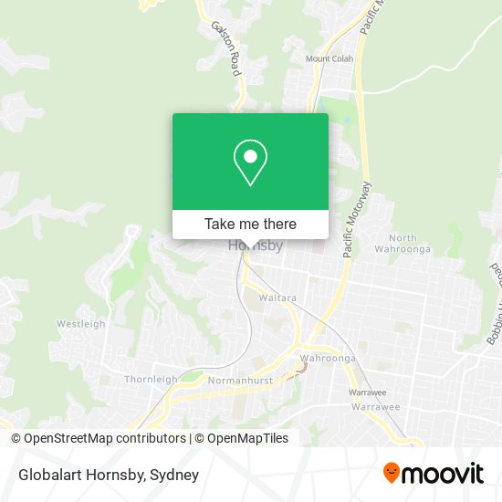 Mapa Globalart Hornsby