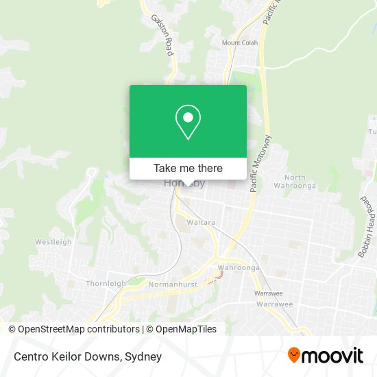 Centro Keilor Downs map