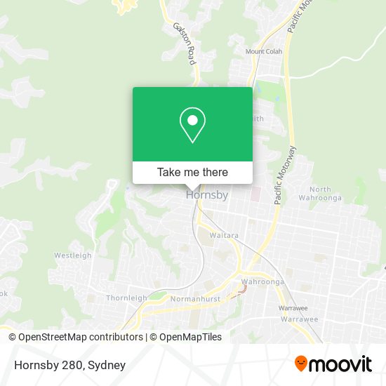 Hornsby 280 map