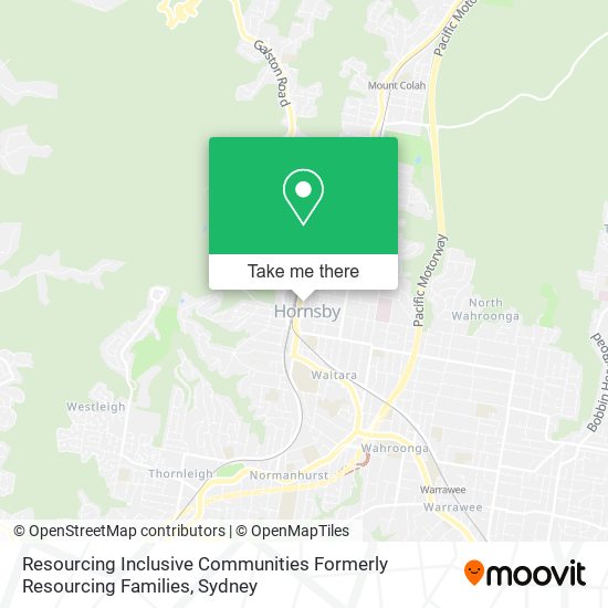 Resourcing Inclusive Communities Formerly Resourcing Families map