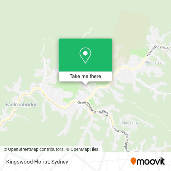 Kingswood Florist map