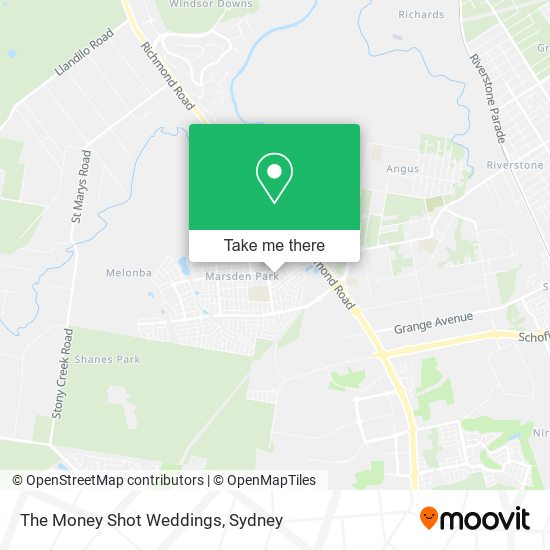 The Money Shot Weddings map
