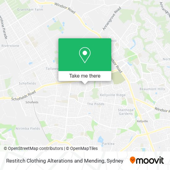 Restitch Clothing Alterations and Mending map