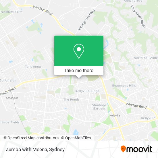 Zumba with Meena map