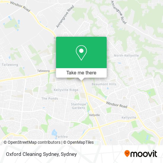 Mapa Oxford Cleaning Sydney