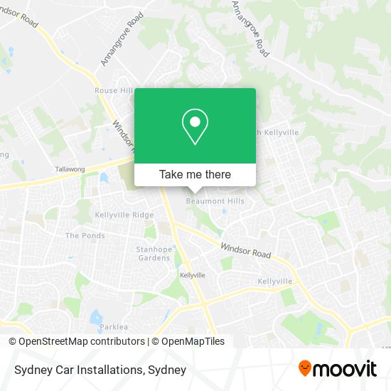 Sydney Car Installations map