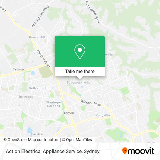 Mapa Action Electrical Appliance Service