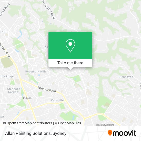 Allan Painting Solutions map