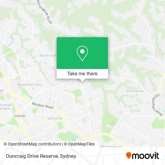 Duncraig Drive Reserve map