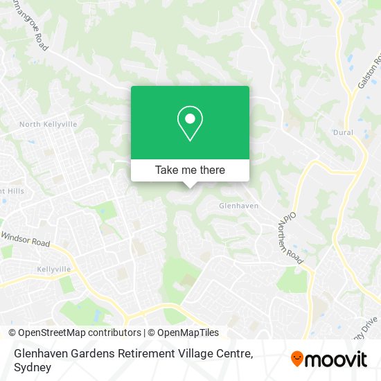 Mapa Glenhaven Gardens Retirement Village Centre