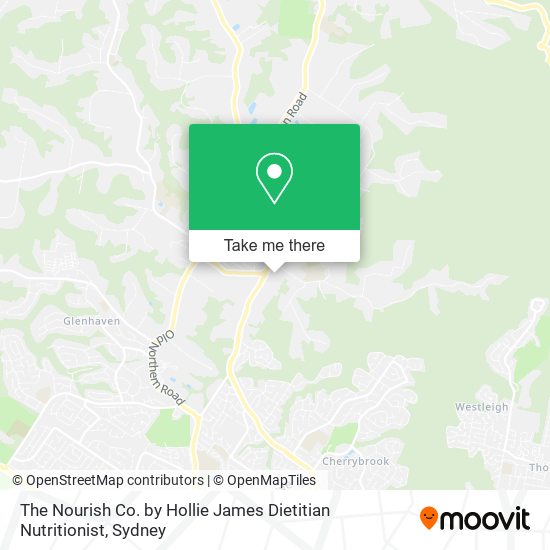 The Nourish Co. by Hollie James Dietitian Nutritionist map