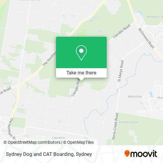 Sydney Dog and CAT Boarding map