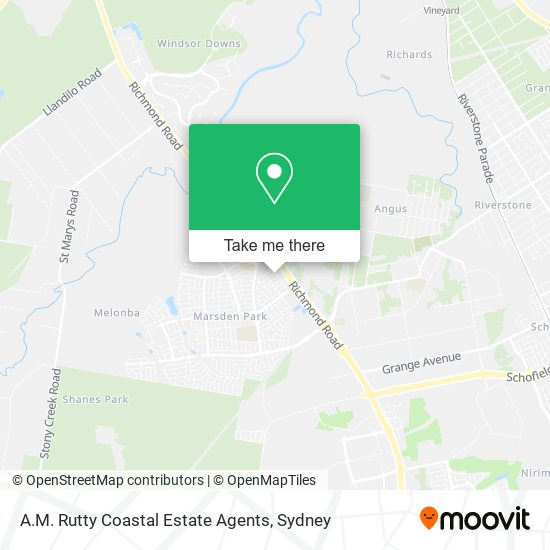 A.M. Rutty Coastal Estate Agents map