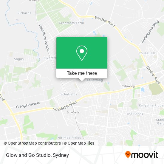 Glow and Go Studio map