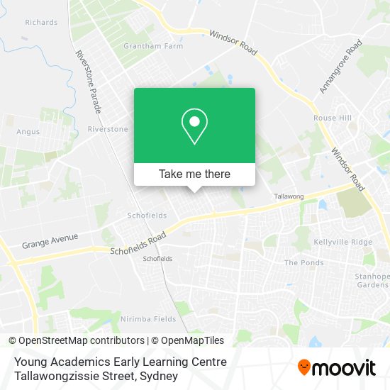 Young Academics Early Learning Centre Tallawongzissie Street map