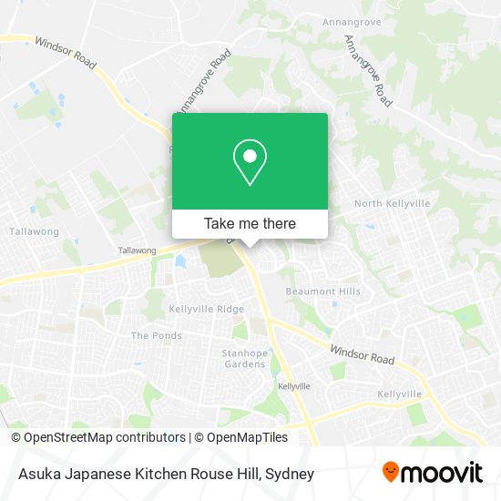 Asuka Japanese Kitchen Rouse Hill map