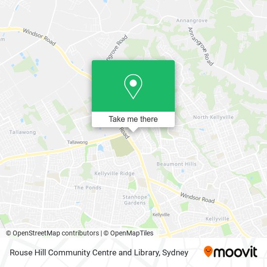 Mapa Rouse Hill Community Centre and Library