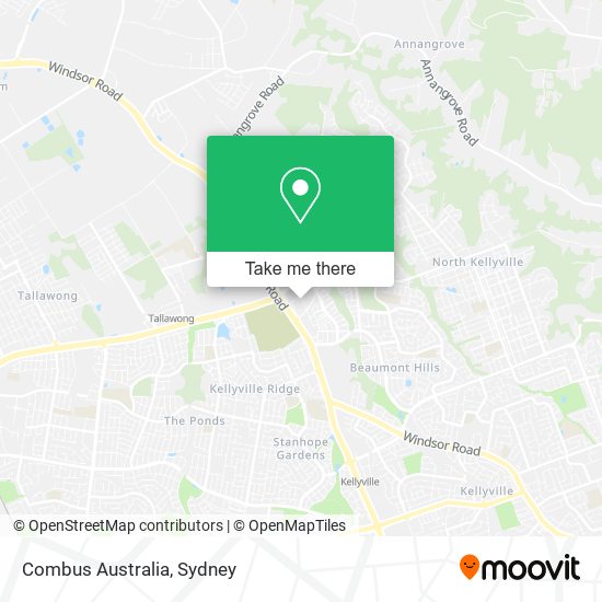 Combus Australia map