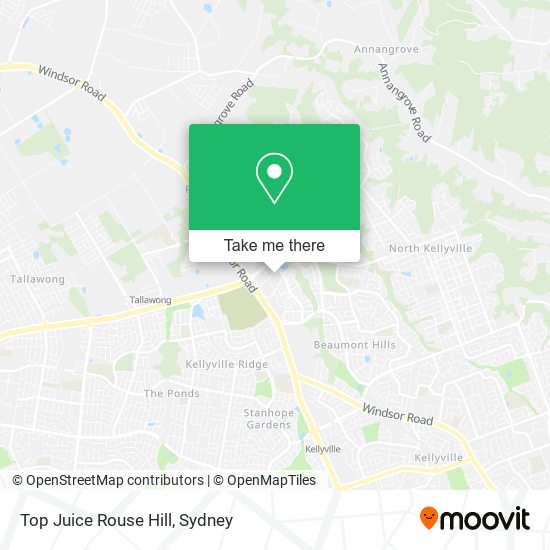 Top Juice Rouse Hill map