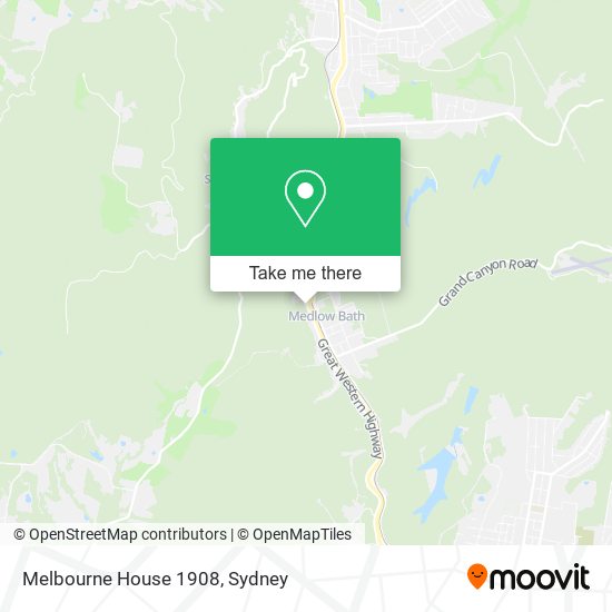 Melbourne House 1908 map